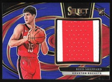 2024-25 Select Jumbo Patch Blue 63/75 Reed Sheppard Rookie #JRS-RSH SB6