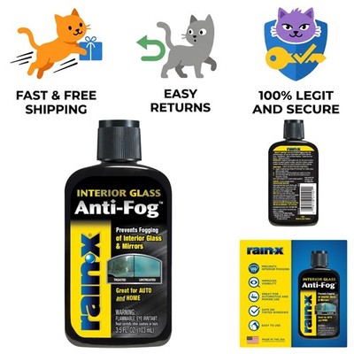 Compact 3.5 Oz Anti-Fog Treatment - Perfect for Clear Driving Visibility