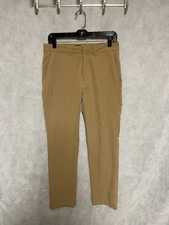 J Crew Pants Men 29X30 Beige Flex Tapered Thompson Tech Golf Performance Active