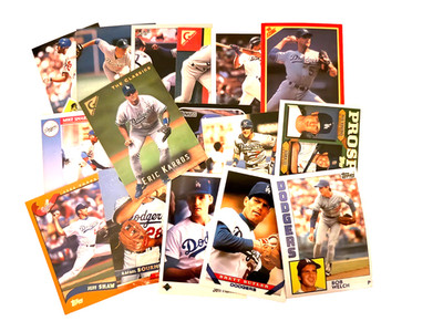 50 OUT OF PRINT VINTAGE LOS ANGELES DODGERS CARDS - FREE POSTAGE!