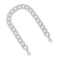 Acrylic Purse Strap, 17.7" Bag Chain for Handbags Handle, Gray