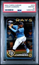 JUNIOR CAMINERO 2024 Topps Chrome Baseball RC PSA 10