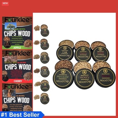 Wood Chips for Cocktail Smoker 6 Pack Hickory Apple Cherry Pecan Oak Mesquite