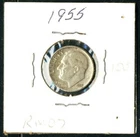 Roosevelt Dime  1955-P - Fine - .0723 OZ. Silver Coin - LOT #RM07