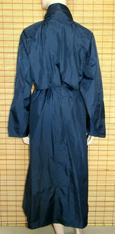 BLAUER REGENMANTEL - RAINCOAT - NYLON - VINTAGE - KLEPPER - GR. 46 - Bild 2 von 4