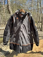 RefrigiWear Mens PolarForce Insulated Parka with Detachable Hood LRG w/ Gloves