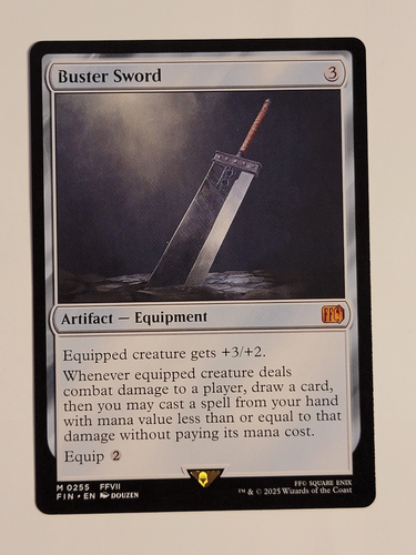 Buster Sword M0255 Reg Non Foil Final Fantasy MTG NM Karte unbespielt