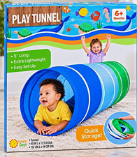 Sunny Days 5' Play Tunnel Extra Lightweight Easy Set-Up for Kids