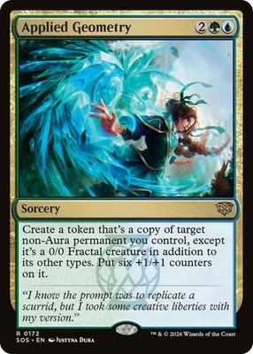 x1 Applied Geometry - Foil R MTG Secrets of Strixhaven M/NM, English