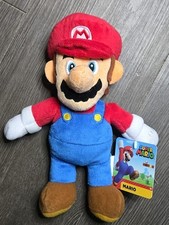 Super Mario Brothers Stuffed Plush Soft Toy Classic Mario Jakks Nintendo 9 Inch