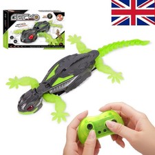 Wall Climbing Gecko Toy Rechargeable RC Robot-Drives on Walls Kids Gift UK