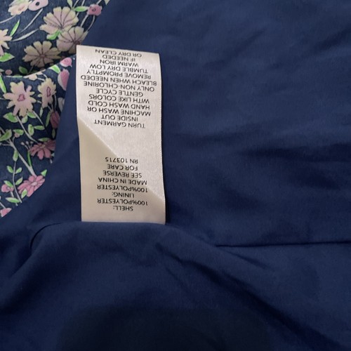 Nanette Lepore Ditsy Floral Maxi Dress Hi Low Layered Tier Ruffle Hem Navy 10 - Picture 12 of 12