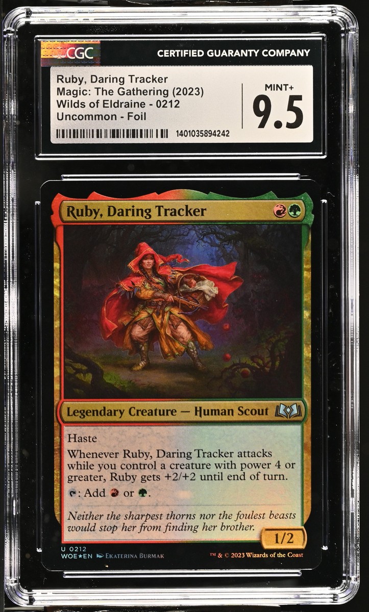 RUBY, DARING TRACKER Wilds of Eldraine Foil CGC 9.5 MTG EDH