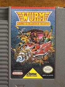 Wurm: Journey to the Center of the Earth Nintendo NES Cleaned/Tested