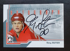 2011-12 ITG Decades 1990s Gary Suter Auto #A-GSU Calgary Flames