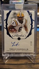 2021 Panini Flawless Collegiate Terrace Marshall Jr /15 Sapphire Auto Rookie Gem