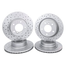 FÜR BMW 1 2 3 4ER M SPORT GELOCHTE BREMSSCHEIBEN VORNE HINTEN 312mm 300mm