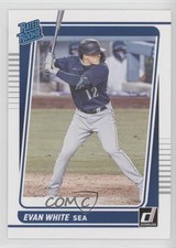 2021 Panini Donruss Rated Rookies Evan White #60 6h5
