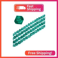 1000pcs Czech 6mm 0.24 Inch Faceted Bicone Crystal Glass Loose Beads Spacer Bu