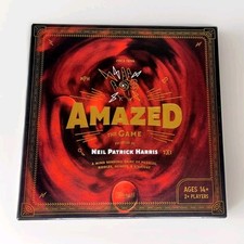 Amazed Board Game Neil Patrick Harris Team Party Puzzles Riddles 100% COMPLETE