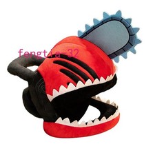 Anime Chainsaw Man Pochita Plush Doll Warm Headgear Mask Stuffed Toy Pillow Gift