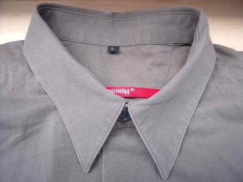 TA6812 Signum Chemise L Moosgrün-ton Unicolore Très Bien - Photo 1/1