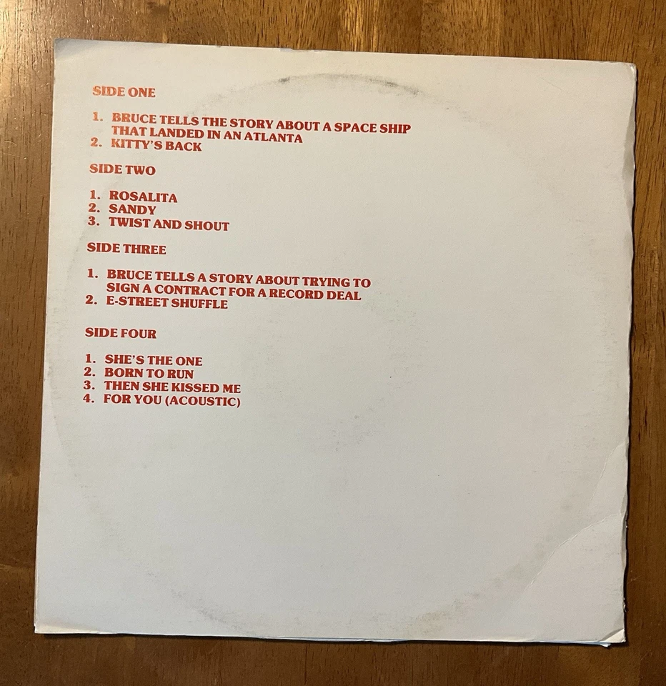 Bruce Springsteen Atlanta, Georgia , 1975 Double LP The Boss NJ 1981 Release - Image 3 of 4