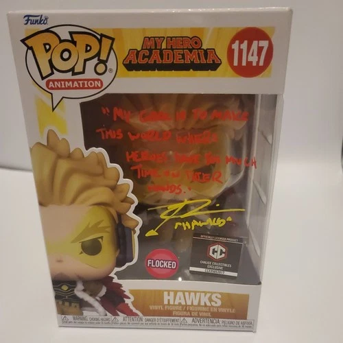 Funko Pop! Vinyl: My Hero Academia - Hawks (Flocked) - ChaliceCollectiblesInc...