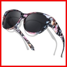 Polarized Fit Over Sunglasses for Women, Trendy Sun Glasses Over Prescription...