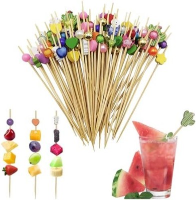 100 Cocktail Spieße 12cm Fingerfood Picker Party Deko Skewers