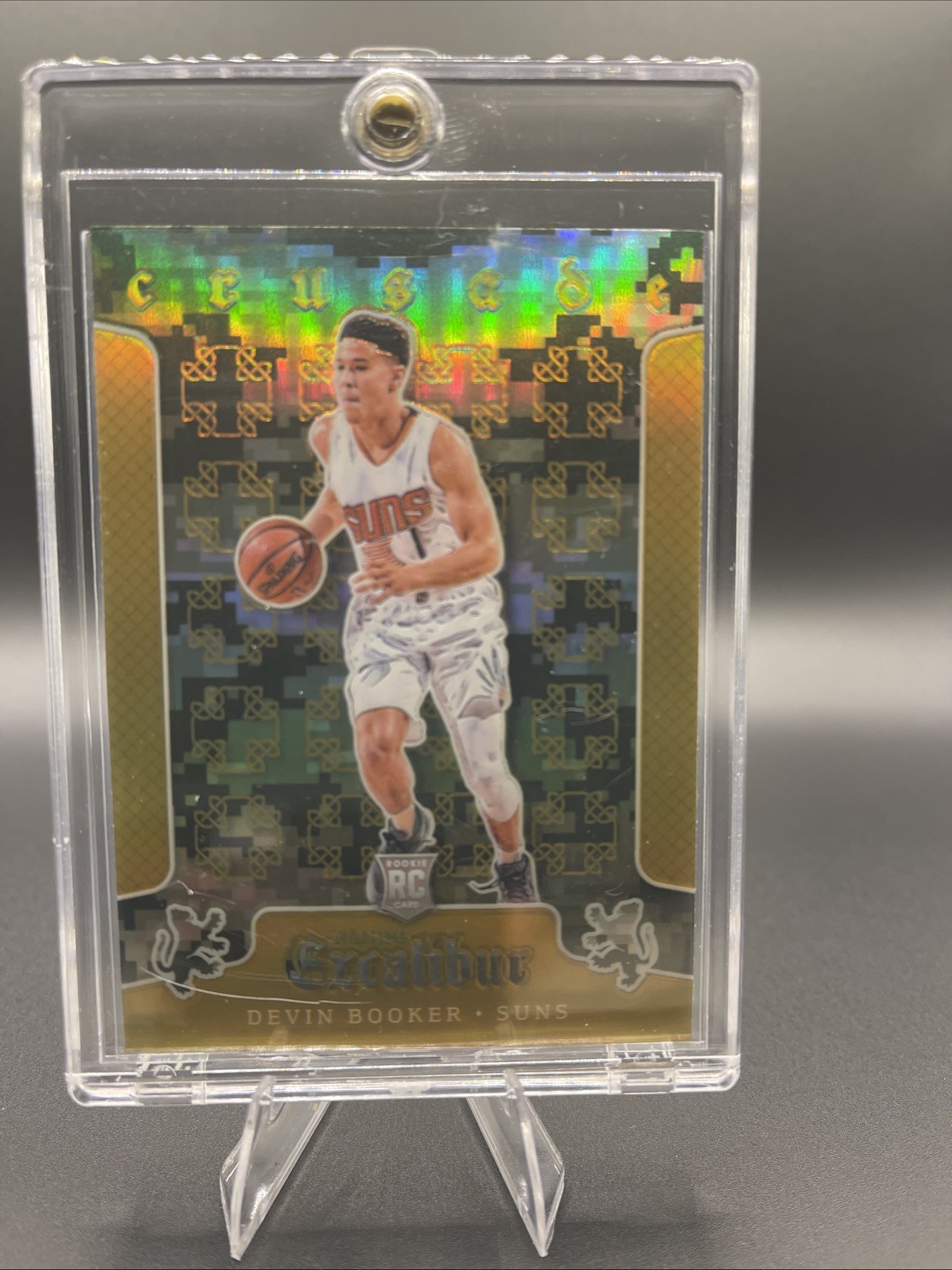 DEVIN BOOKER 2015-16 Excalibur Crusade 🔥CAMO ROOKIE🔥 RC #11 Phoenix Suns