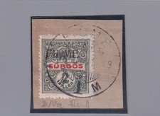 Fiume 1918/19 Journaux - 2f. Olive Foncé Et Rouge Surchargé «Fiume (507/s51»