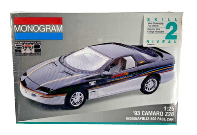 Monogram Indianapolis 500 Pace Car '93 Camaro Z28 Model Kit 1/25 Sealed #2964
