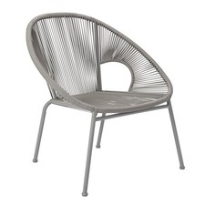 Habitat Nordic Spring Outdoor Rattan Garden Chair - Grey