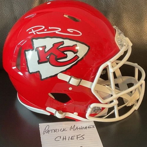 Patrick Mahomes Kansas City Chiefs Autographed Authentic Football Helmet BAS