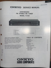 Onkyo T-4120 Quartz Synthesized Am/fm Stereo Tuner Japan R1 for