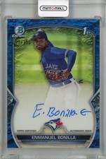 2023 Topps Bowman Enmanuel Bonilla Chrome Prospect Auto Blue Lunar /150