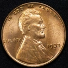 1933-D Lincoln Wheat Penny Cent Gem Uncirculated Red BU RD