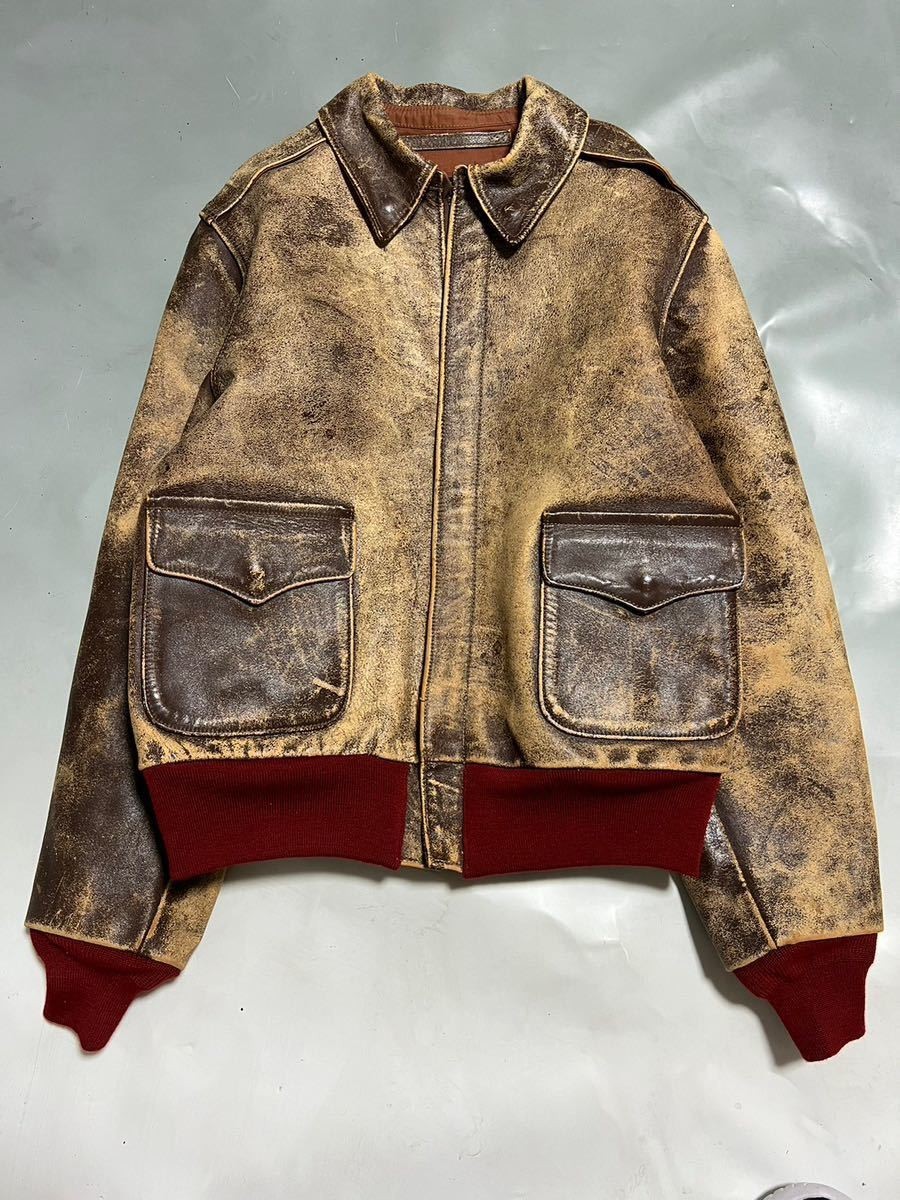 THE REAL McCOY'S W535 AC23622 A-2 Flight Jacket size 40 | eBay