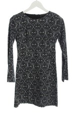 ZARA Abito a maniche lunghe Donna Abito Taglia IT 40 nero-blu-bianco