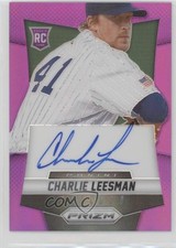 2014 Panini Prizm Auto Purple Prizm 47/99 Charlie Leesman #CL Auto 4i6