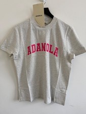 Adanola Womens Grey Melange/ Pink Varsity Oversized T-shirt - 100% Original