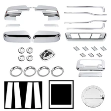 FOR 2009-2014 FORD F-150 RAPTOR CHROME CAR EXTERIOR PANEL DECOR COVER TRIM SHELL