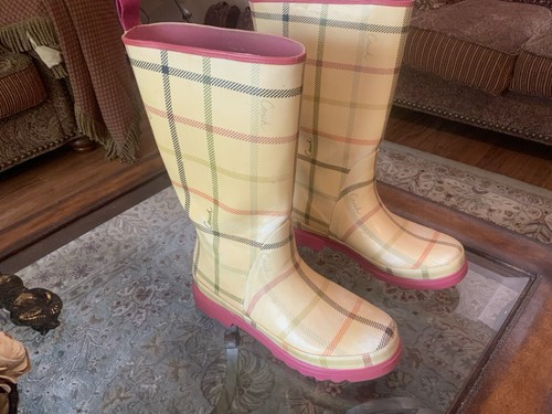 Coach Paisley WOMENS RUBBER RAIN BOOTS Size 9B - #A7107 - Picture 2 of 8