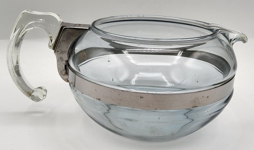 Vintage Pyrex Flameware Smoky Blue Teapot 8126-B with 2 Lids and 3 Handles - Picture 4 of 14