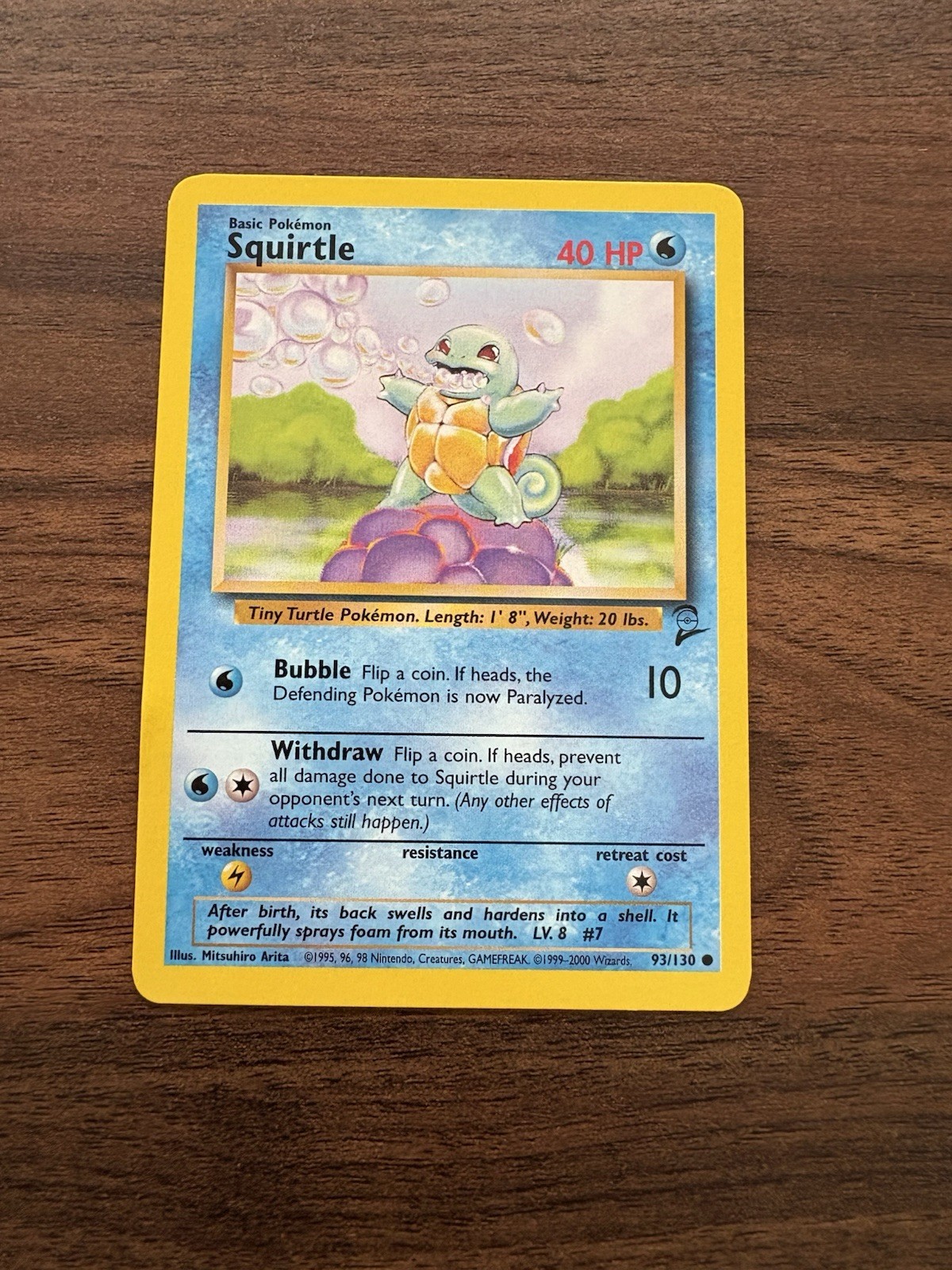 Pokémon TCG Squirtle Base Set 2 93/130 LP