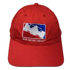 Indy Racing League Slideback Baseball Hat Red One Size Embroidered