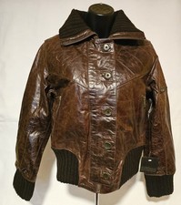 Ladies Small Brown American Base Leather Bomb...