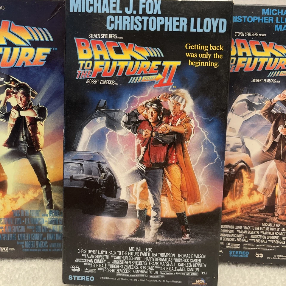 Back to the Future I, II, III Trilogy 1 2 3 Michael J. Fox- 3 VHS Lot Set - Image 3 of 4