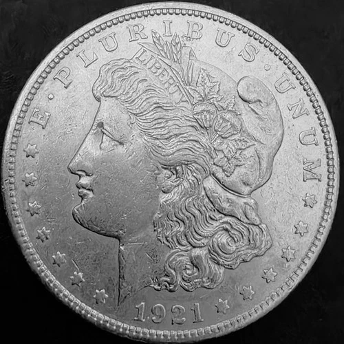 1921 MORGAN SILVER DOLLAR 90% Silver    -    AU/UNC     -                  #5634